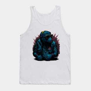 Cool Monkey Lover Sunglasses Art Tank Top